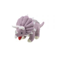triceratops knitted soft toy